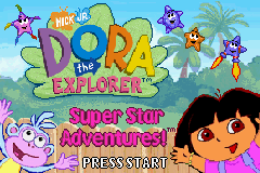 Dora the Explorer - Super Star Adventures! Title Screen